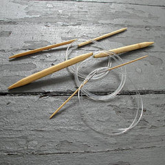 Clover - Takumi 29" Circular Bamboo Knitting Needles - US0 / 2mm - gatherhereonline.com