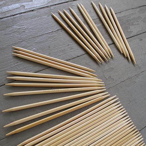 12mm Bamboo Knitting Needles for Super Bulky Yarn, Wooden Knitting