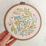 CozyBlue - Leaf Dance embroidery kit - Default - gatherhereonline.com