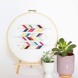 Diana Watters Handmade-Geometric Feathers 2 Cross Stitch Kit-xstitch kit-Default-gather here online