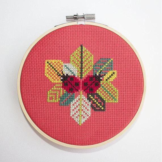 Little Ladybugs Cross Stitch Kit – gather here online