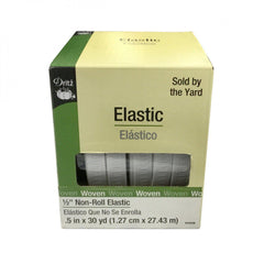 Dritz-Flat Non-Roll Elastic 1/2" White 9405-elastic-gather here online