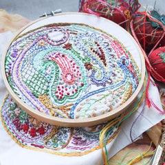 Dropcloth - Paisley Embroidery Sampler - Default - gatherhereonline.com