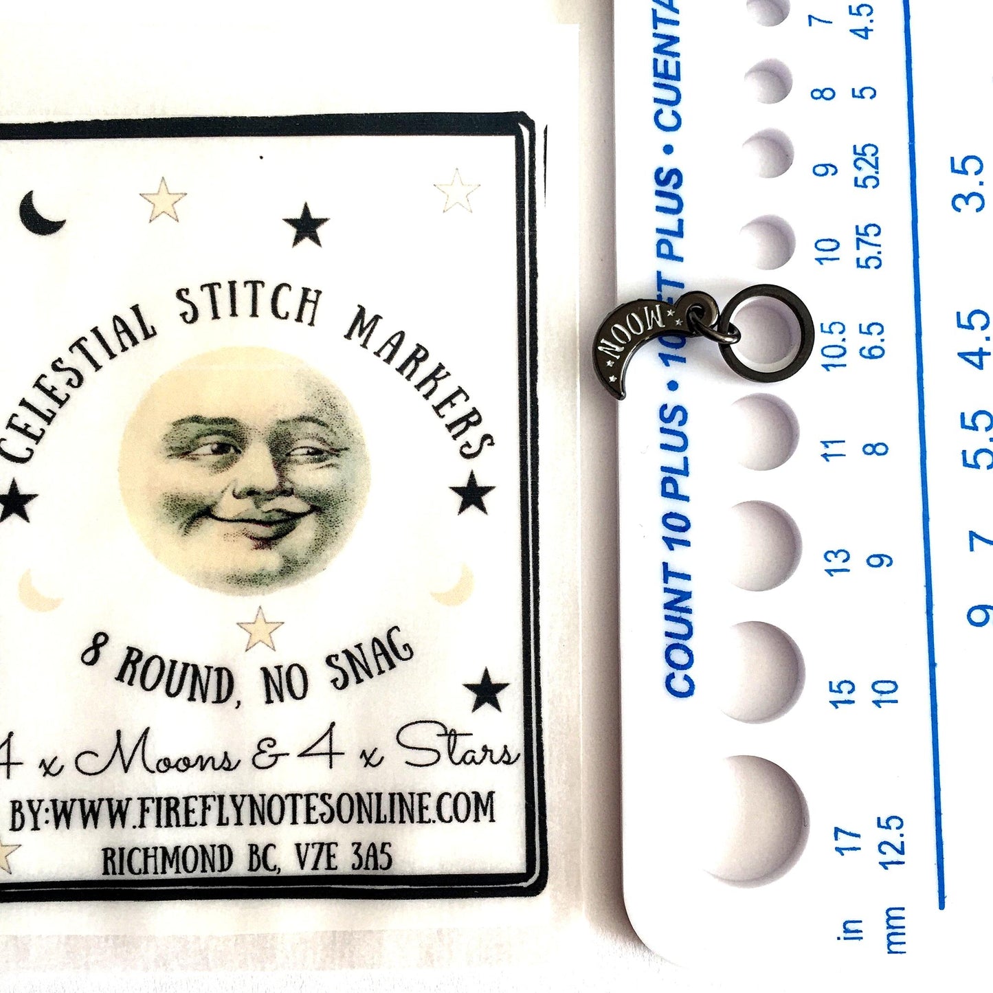 Firefly Notes-Celestial Stitch Markers-knitting notion-gather here online