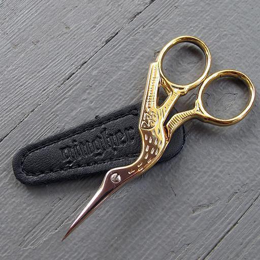 3.5 Embroidery Bird Scissors Silver
