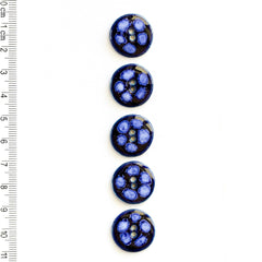 Incomparable Buttons-Medium Blue Flower-button-gather here online