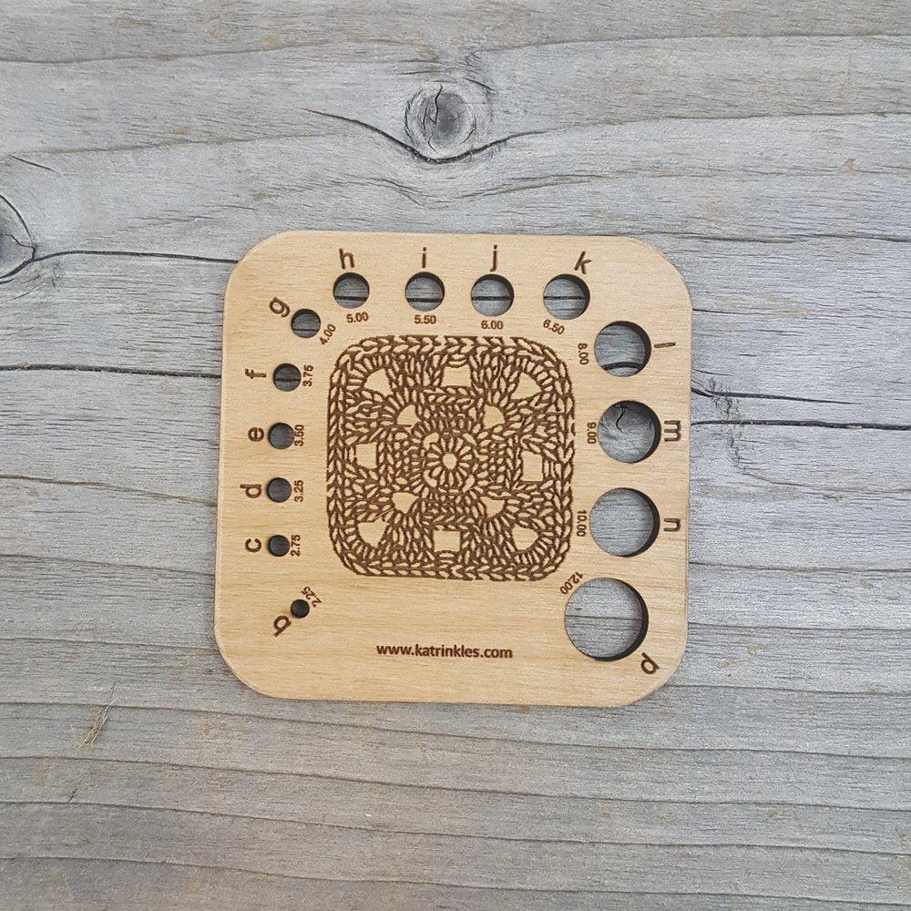 Katrinkles-Granny Square Crochet Hook Gauge-knitting notion-gather here online