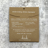 Kiriki Press-Swan Embroidery Stitch Sampler-embroidery kit-gather here online