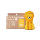 Kiriki Press - Lion DIY Embroidery Kit - Default - gatherhereonline.com