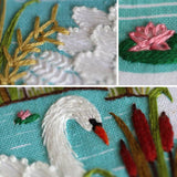 Kiriki Press-Swan Embroidery Stitch Sampler-embroidery/xstitch kit-gather here online