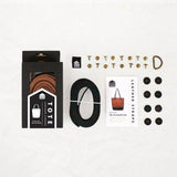 Klum House Workshop-Leather Straps & Hardware Kit - Brown & Antique Brass-sewing notion-Default-gather here online