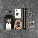 Klum House Workshop-Oberlin Finishing Kit - Brown Leather & Antique Brass Hardware-sewing notion-gather here online
