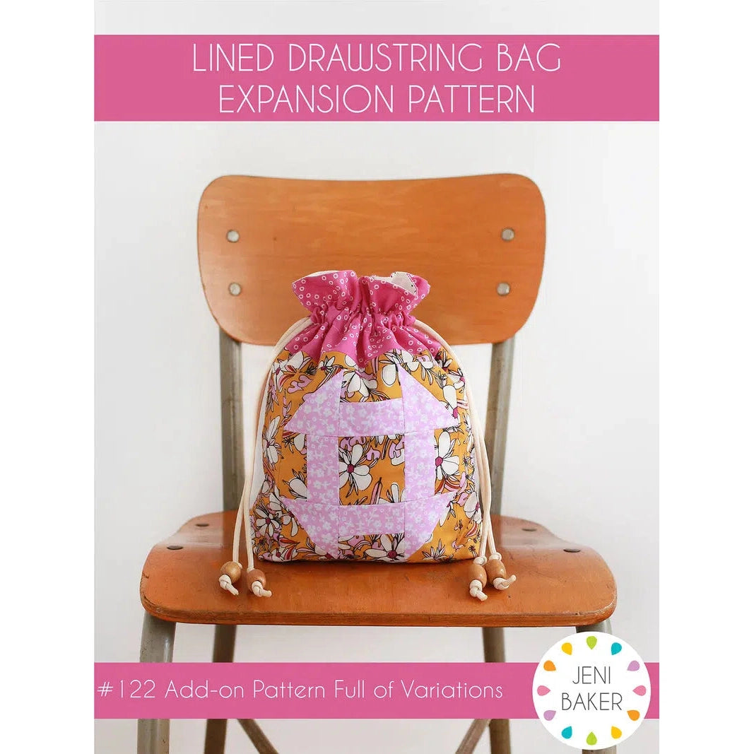 Lined Drawstring Bag Expansion Pattern – gather here online