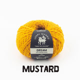 Loopy Mango-Dream (Merino Worsted)-yarn-Mustard-gather here online