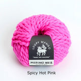 Loopy Mango-Merino No. 5-yarn-Spicy Hot Pink-gather here online