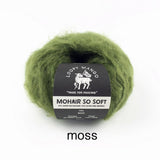 Loopy Mango-Mohair So Soft-yarn-Moss-gather here online