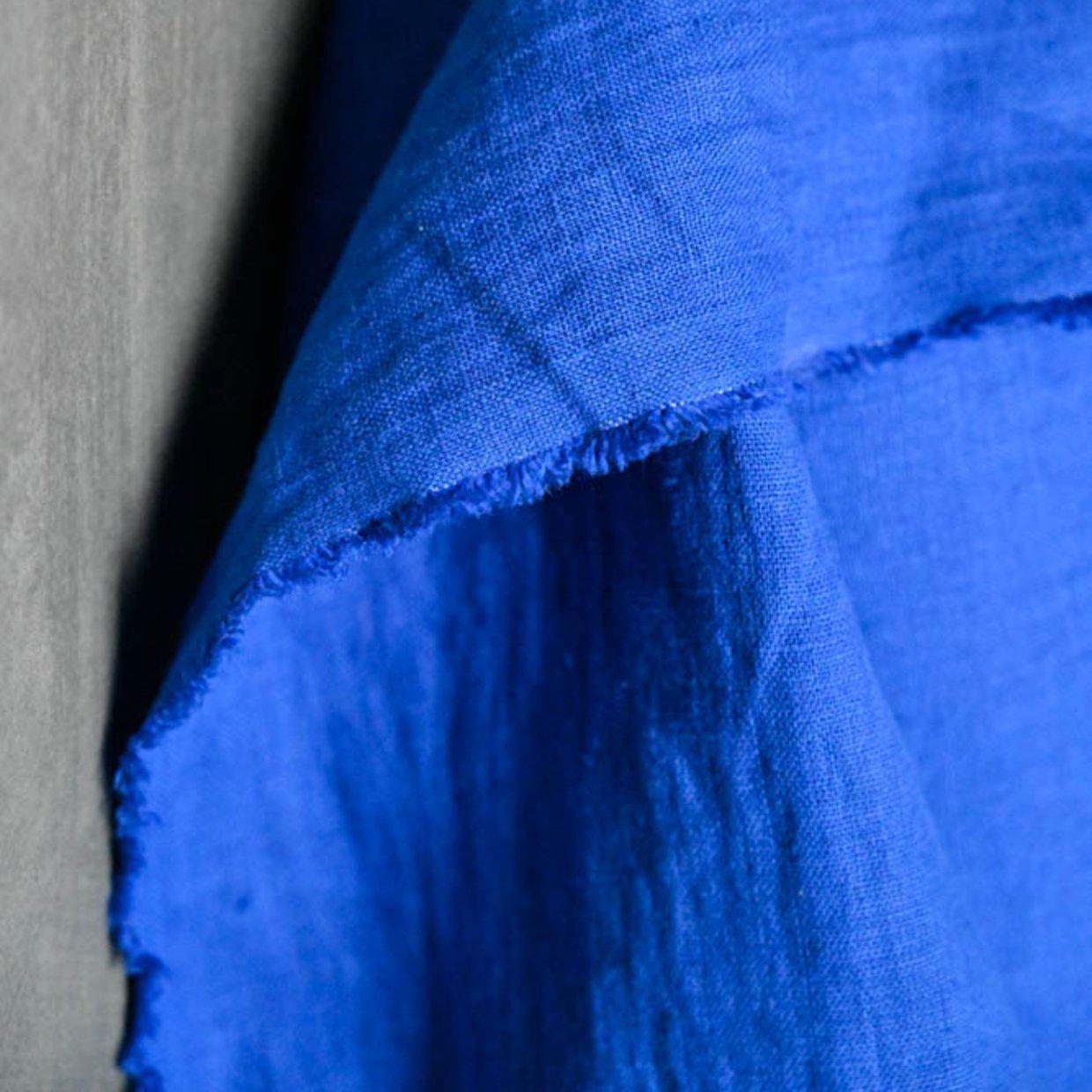 Merchant & Mills-185 Linen Core, Cobalt-fabric-gather here online
