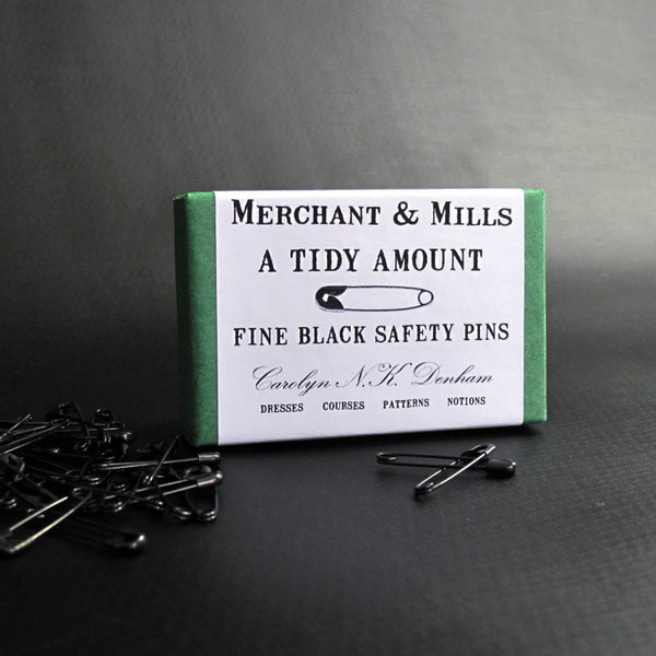 Fine Black Safety Pins – gather here online