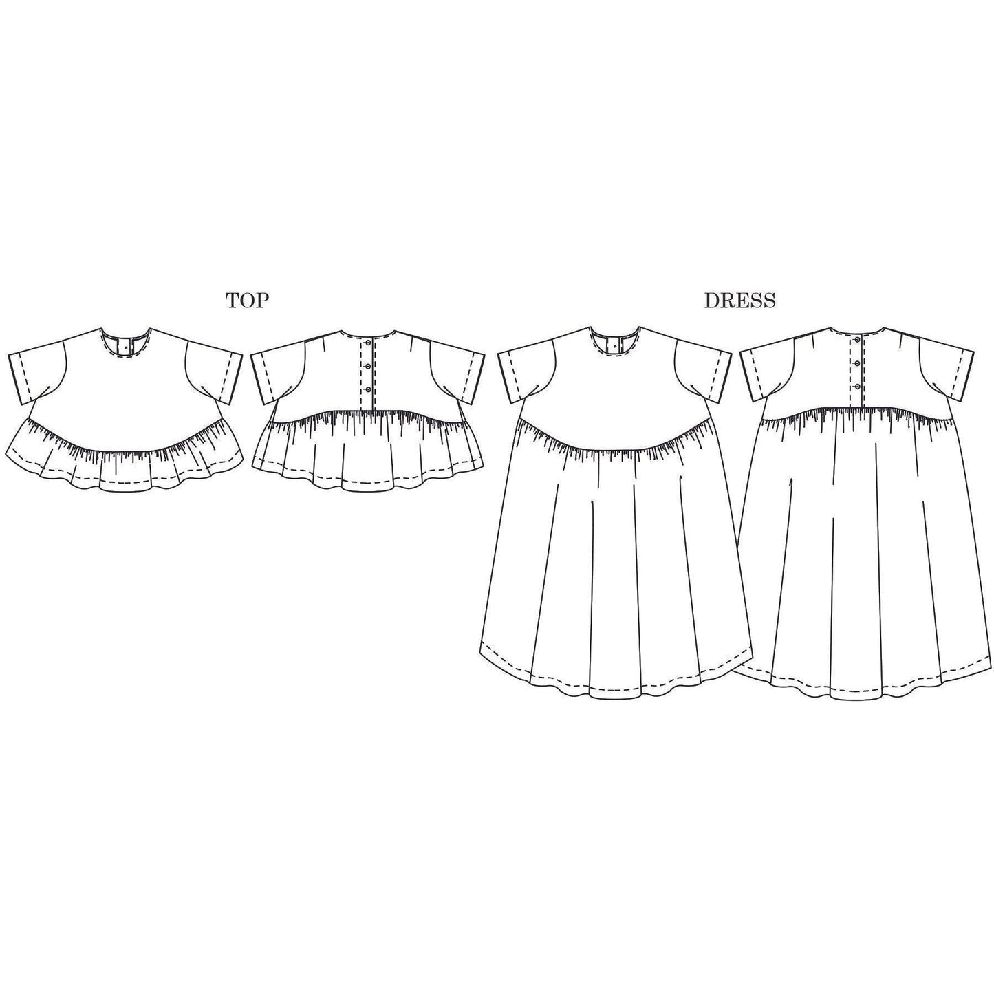 Merchant & Mills Notions, Patterns, Other-Florence Top & Dress-sewing pattern-gather here online