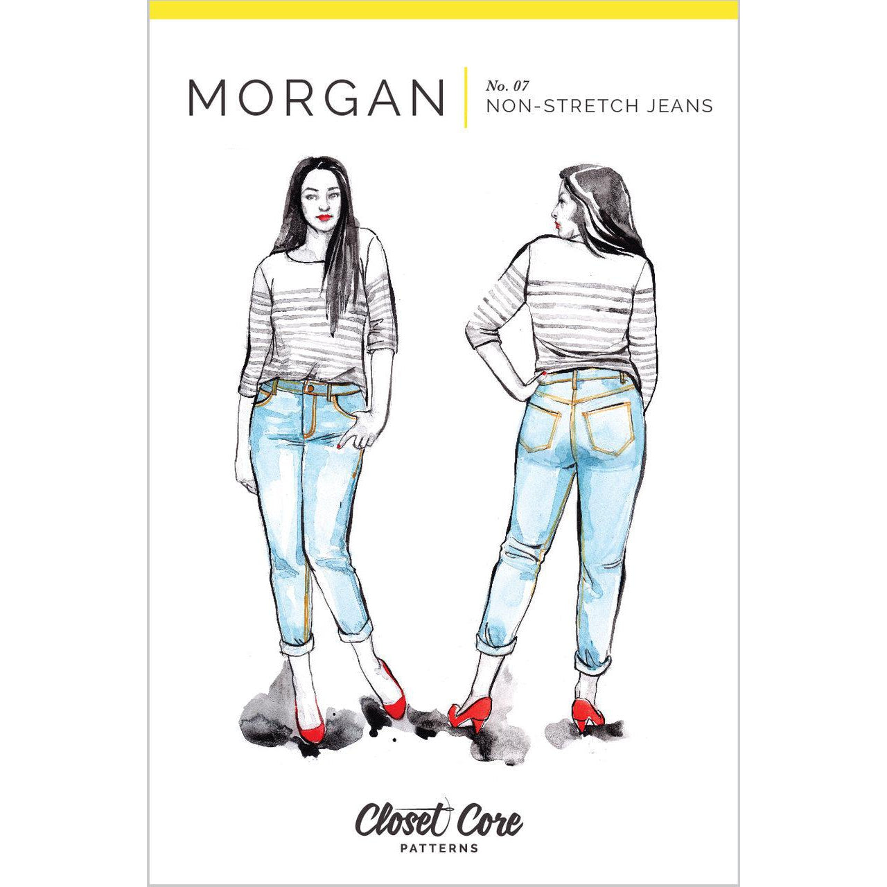 Closet Core Patterns-Morgan Boyfriend Jeans Pattern-sewing pattern-gather here online