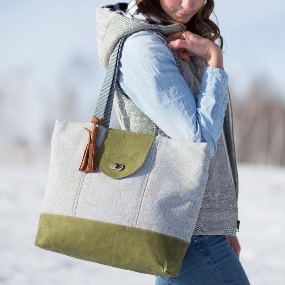 Explorer Tote Pattern – gather here online - Main Image
