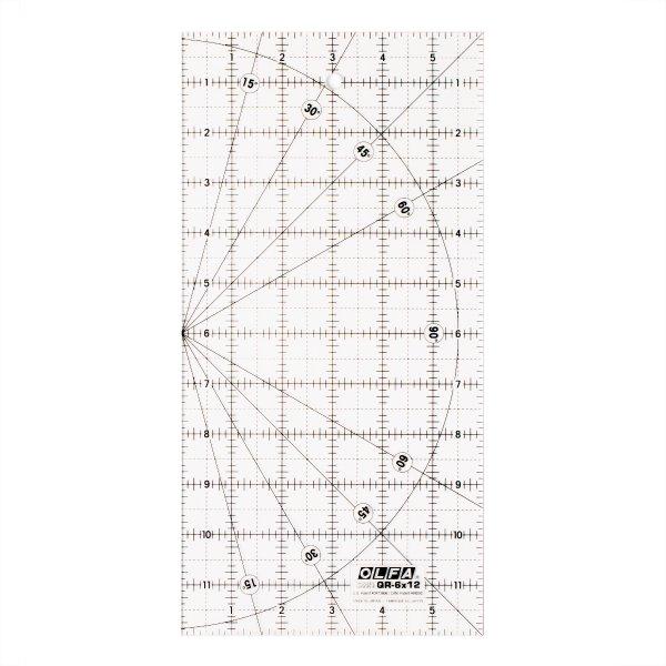 Frosted Advantage 6 x 12 Quilting Ruler