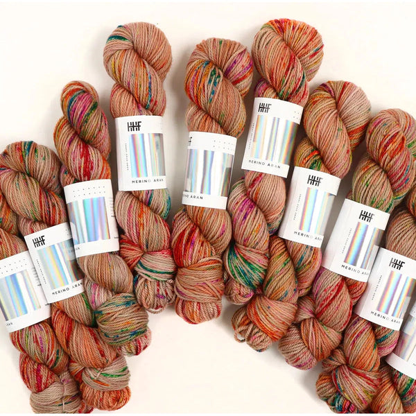 Brown Color Recycled silk yarn Grade B - Felt and Yarn