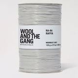 Wool and the Gang-Ra Ra Raffia-yarn-Moondust Grey-gather here online
