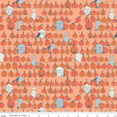 Riley Blake Designs-Pumpkin Field Orange-fabric-gather here online