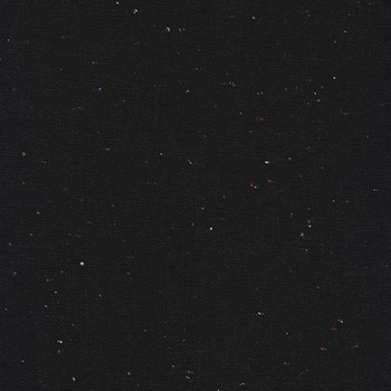Robert Kaufman-Essex Speckled Yarn Dyed-fabric-1019 Black-gather here online