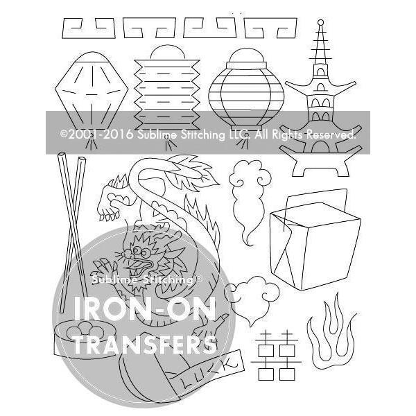 Chinatown - Embroidery Pattern Transfers – gather here online