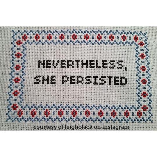Subversive Cross Stitch-Nevertheless She Persisted Deluxe Cross Stitch Kit-xstitch kit-gather here online