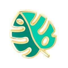 These Are Things-Monstera Leaf Enamel Pin-accessory-gather here online