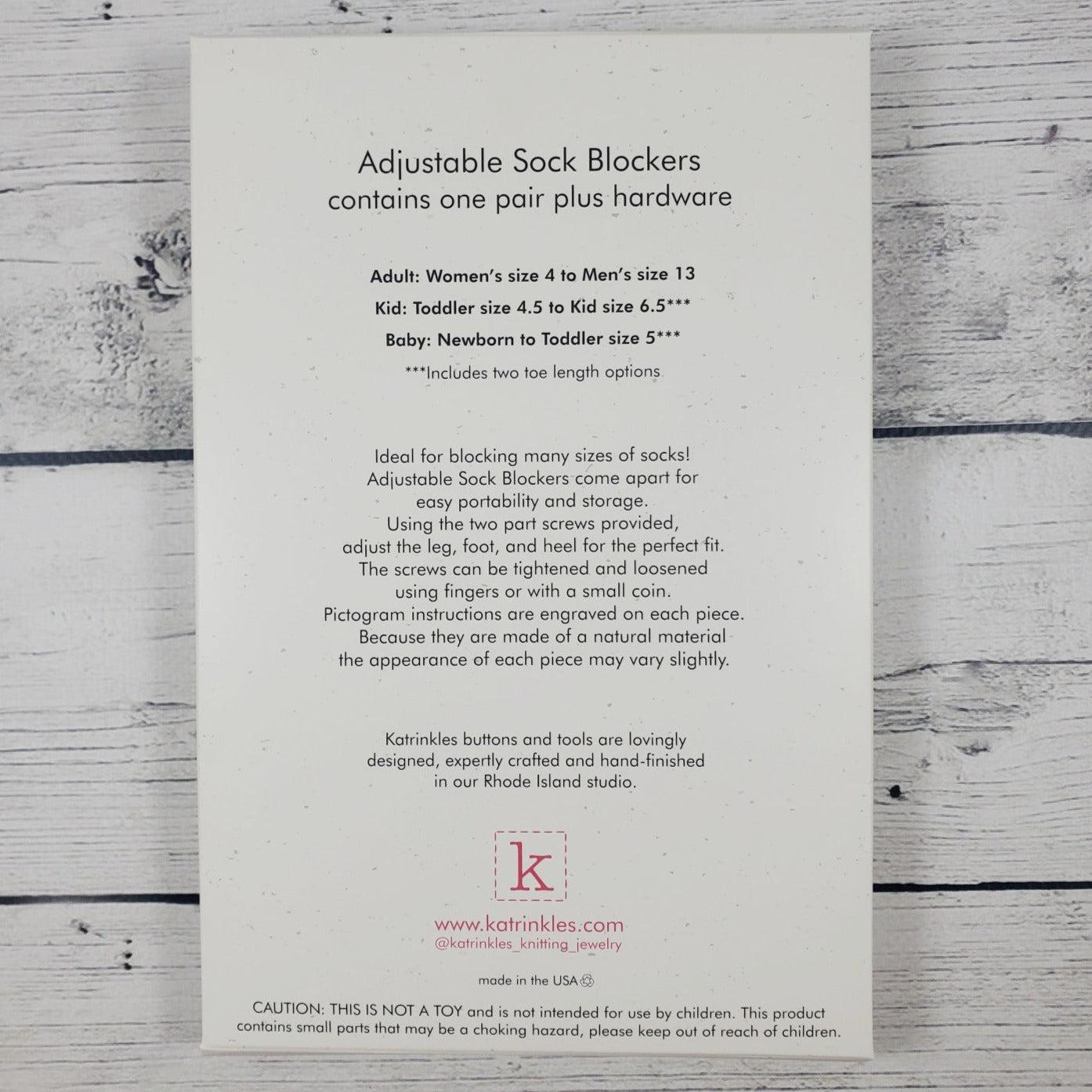 Katrinkles-Adjustable Sock Blockers - Pair *NEW STYLE*-knitting notion-gather here online