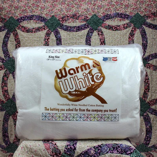 King Size Warm & Natural Quilt Batting - 120”x124” – gather here online