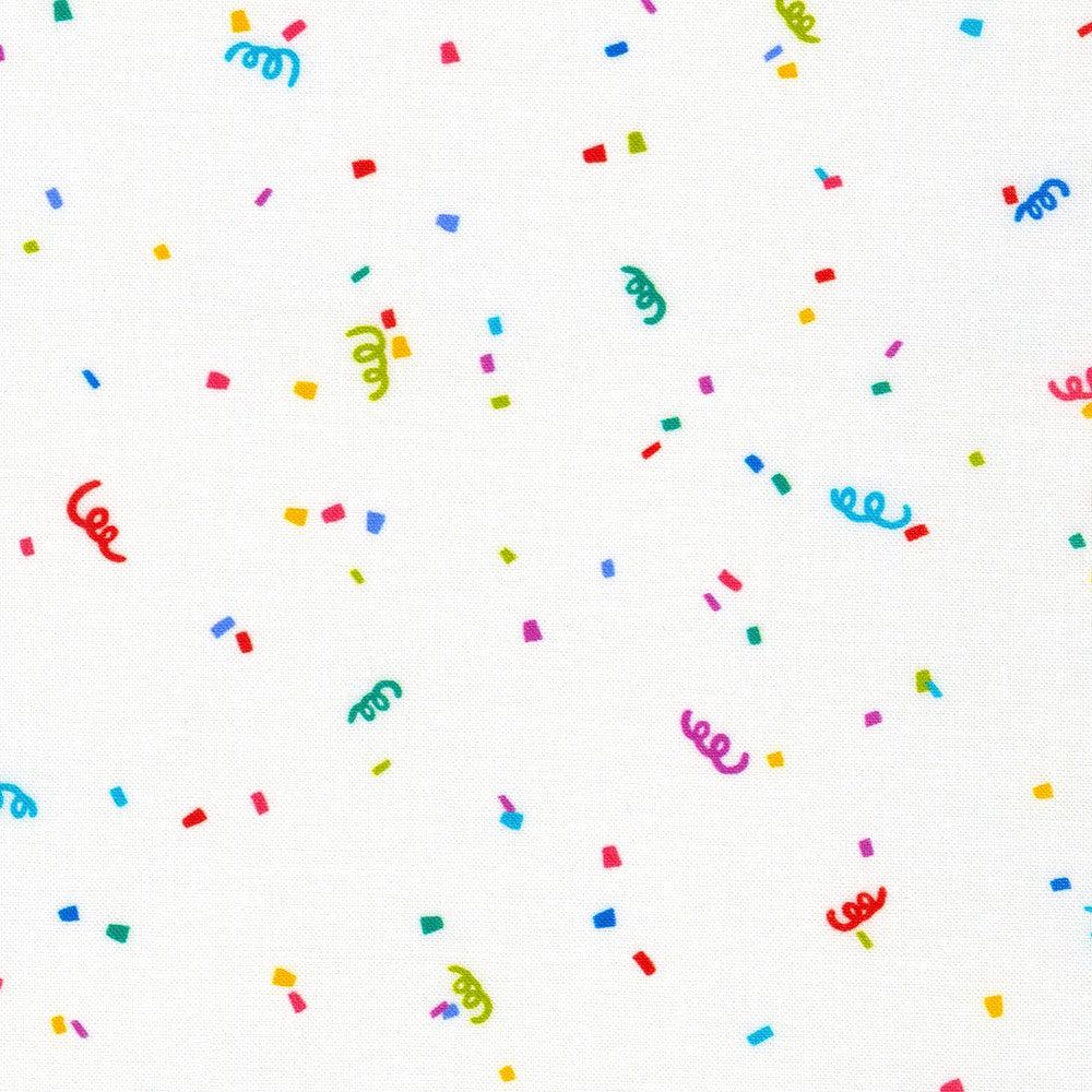 Rainbow Confetti on White – gather here online