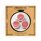 CozyBlue-Ornaments Embroidery Kit-embroidery/xstitch kit-gather here online