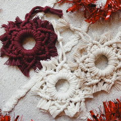 Likewoah-Macrame Snowflake Ornament-craft kit-gather here online