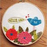 budgiegoods-Hello Embroidery Kit-embroidery kit-gather here online