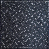 Olympus-Sashiko Sampler, No. 211 - Fundo-Tsunagi Navy-embroidery pattern-gather here online