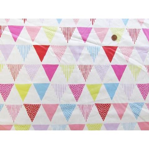 Kokka-Sateen Bunting, White-fabric-gather here online
