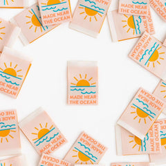 Sarah Hearts-Made Near the Ocean Woven Labels-notion-gather here online
