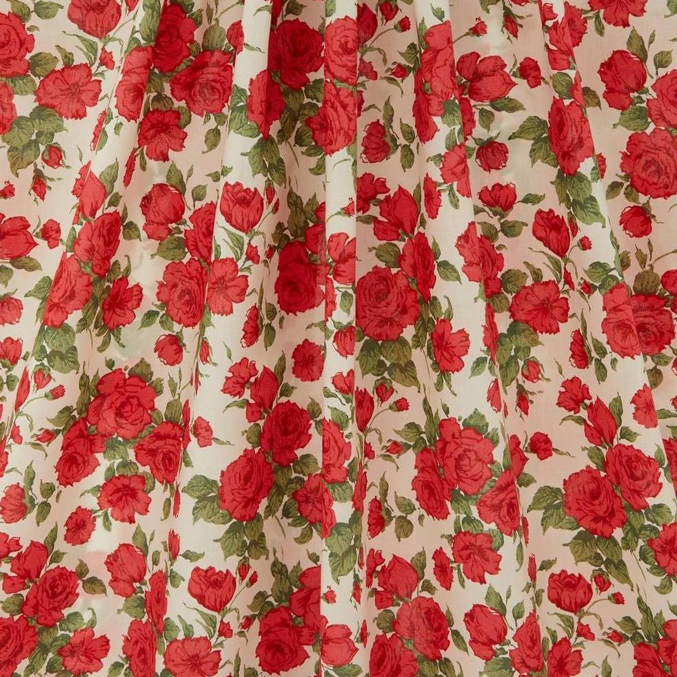 Liberty of London-Tana Lawn - Carline Rose-fabric-gather here online