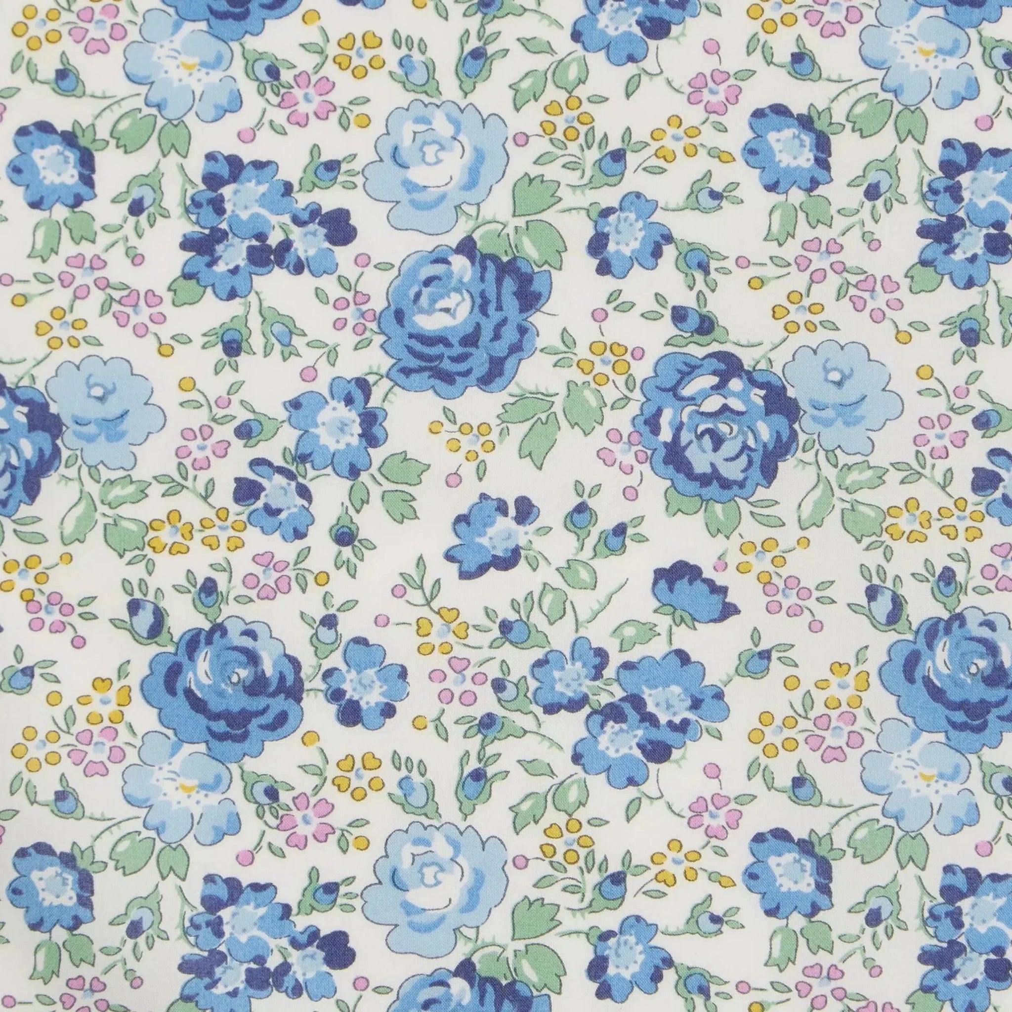 Liberty of London-Tana Lawn - Felicite Blue-fabric-gather here online
