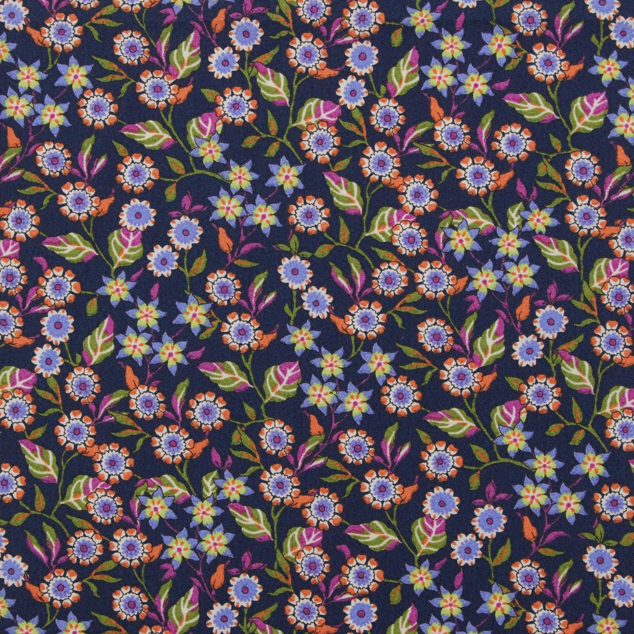 Liberty of London-Piccadilly Poplin Cotton - Evie Rose-fabric-gather here online