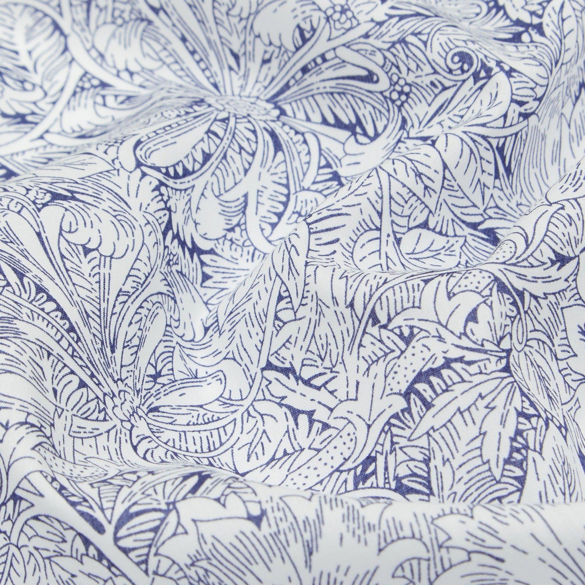 Liberty of London-Tana Lawn - Indigo Morris-fabric-gather here online