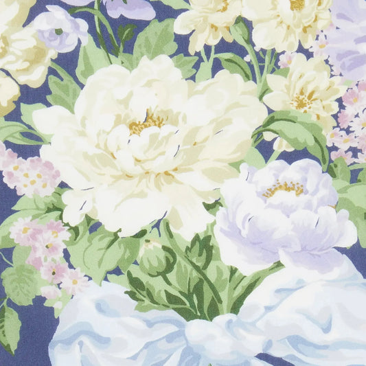 Liberty of London-Tana Lawn - Bow Bouquet Royal Blue-fabric-gather here online