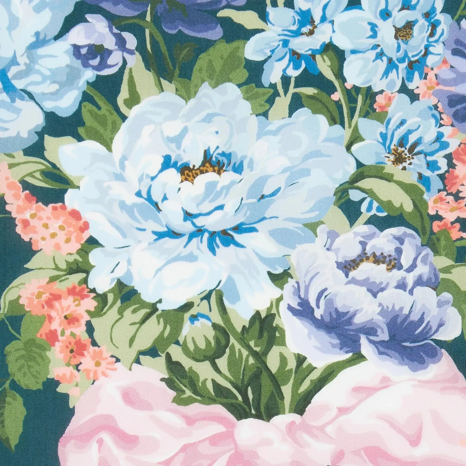 Liberty of London-Tana Lawn - Bow Bouquet Peacock-fabric-gather here online