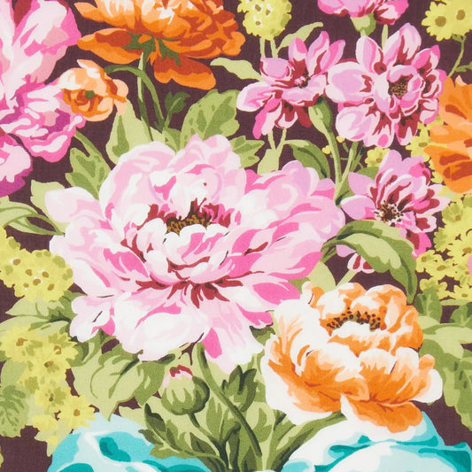 Liberty of London-Tana Lawn - Bow Bouquet Burgundy-fabric-gather here online