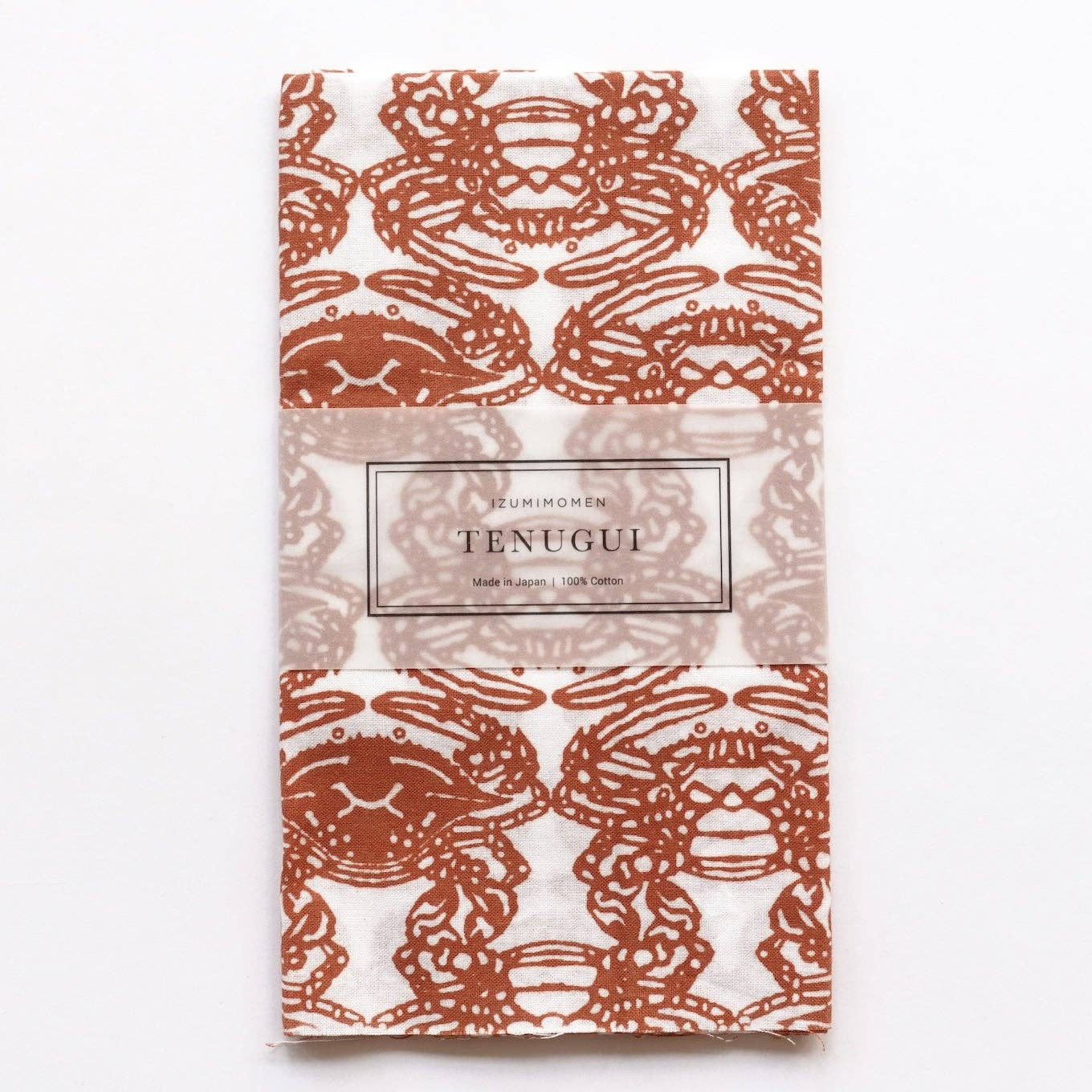 Curious Corners-Izumimomen Tenugui - Crab-accessory-gather here online